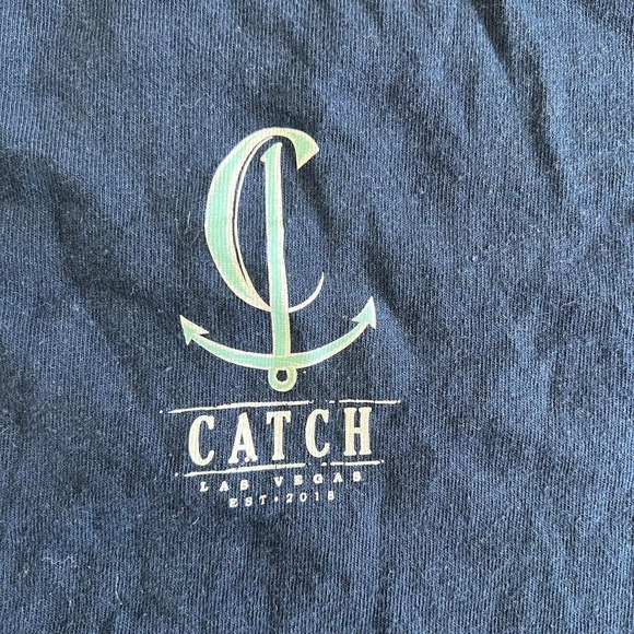 Catch Las Vegas Navy T-shirt, Catch Restaurant Size XL - Picture 2 of 4